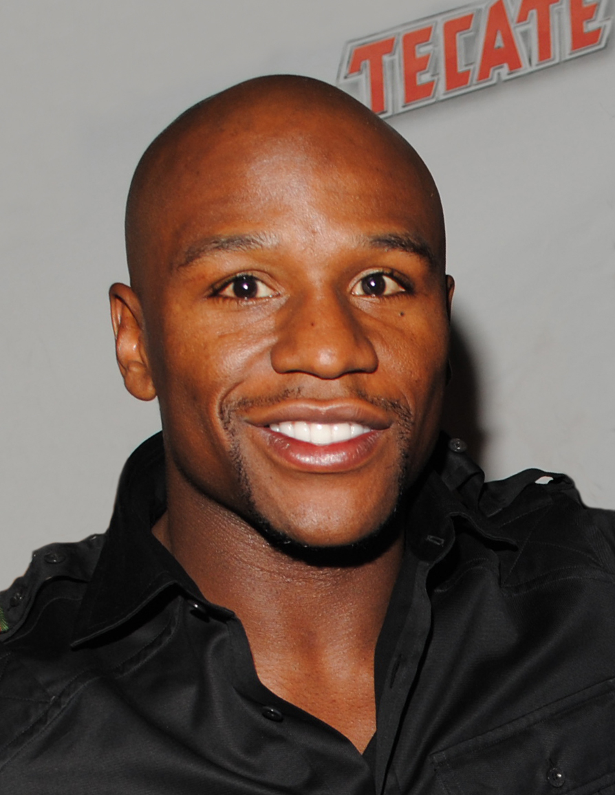 Floyd Mayweather Jr. at a DeWalt event